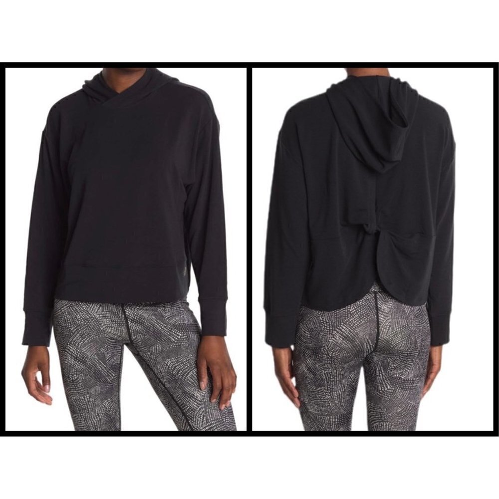 💕NEW BALANCE💕 Evolv Twist Back Knit Hoodie L NWT